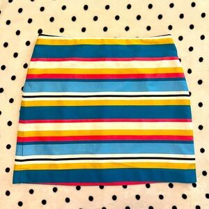 LOFT Colorful Striped Skirt Size 14